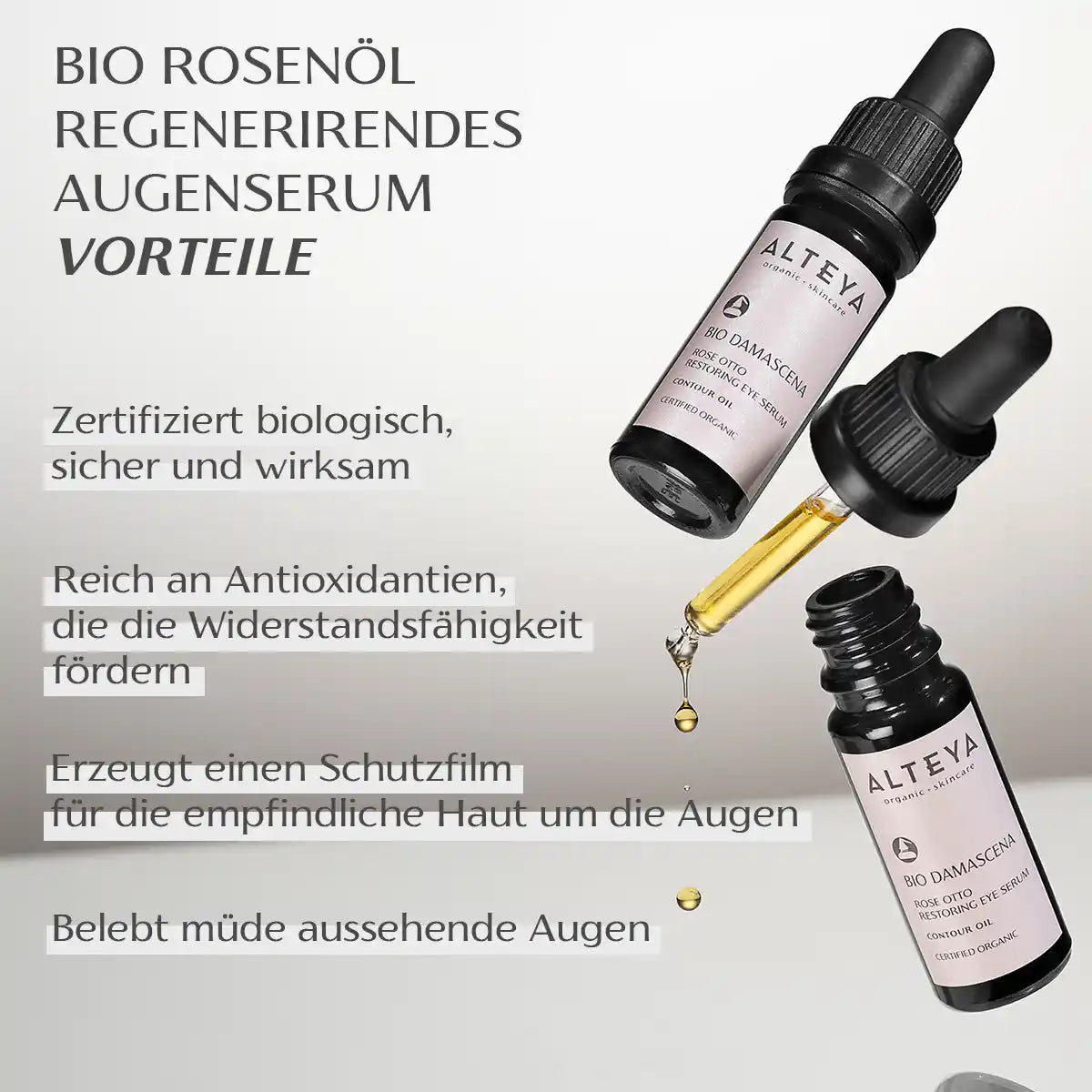 Bio Rosenöl Regenerirendes Augenserum