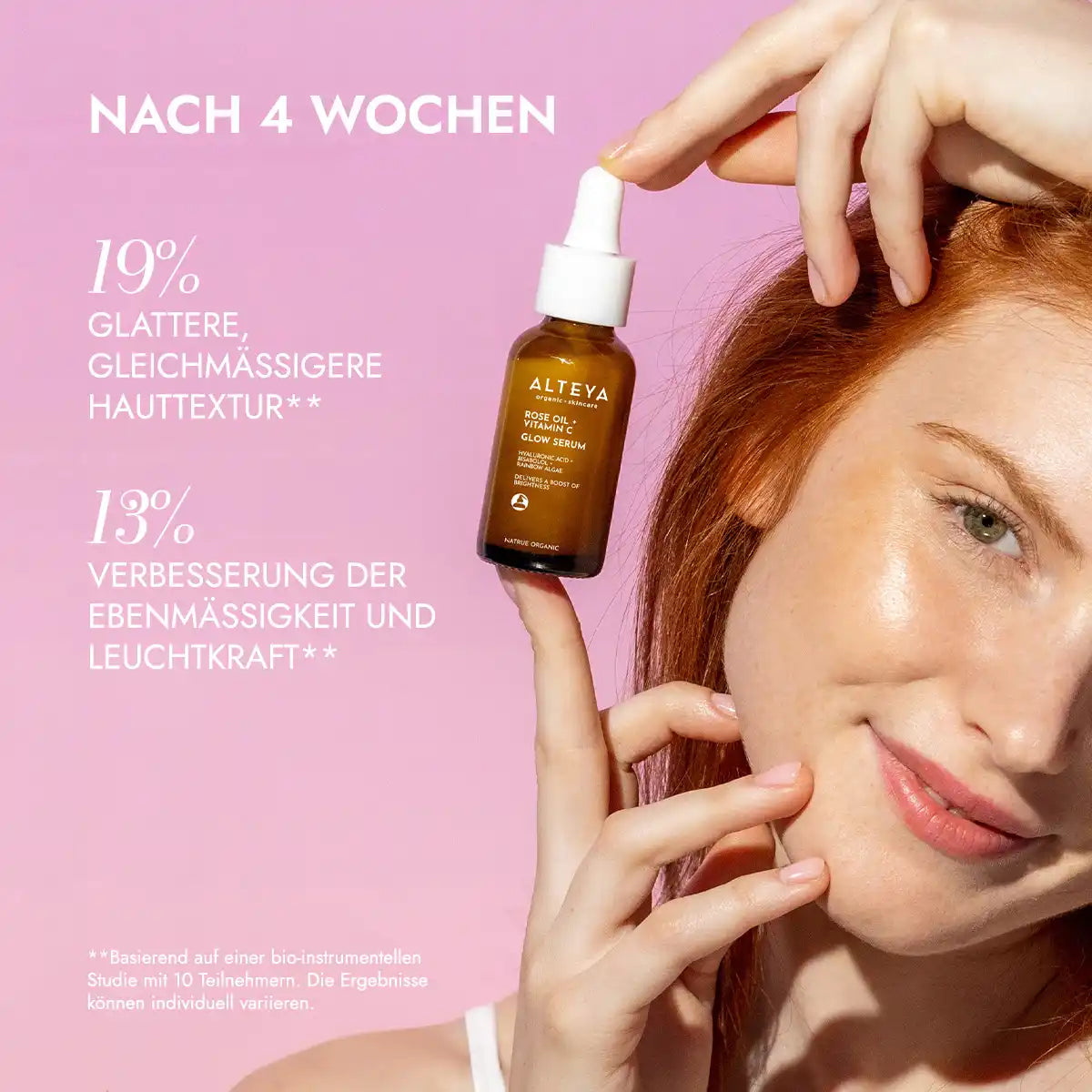 Verbraucherstudie rosenöl & vitamin c glow serum luminous rose