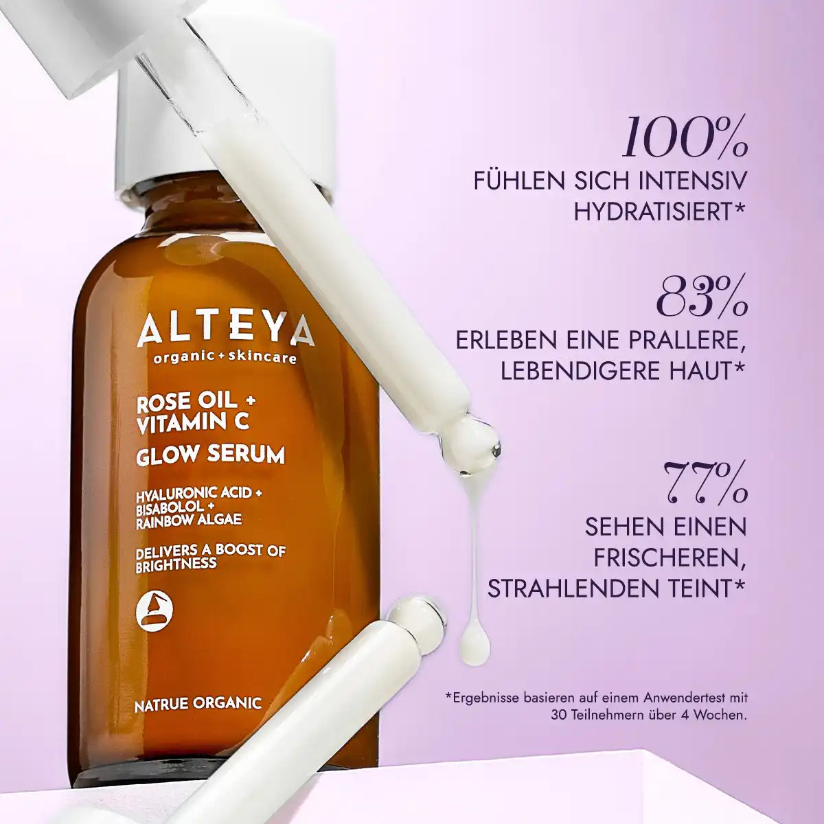 Verbraucherstudie rosenöl & vitamin c glow serum luminous rose