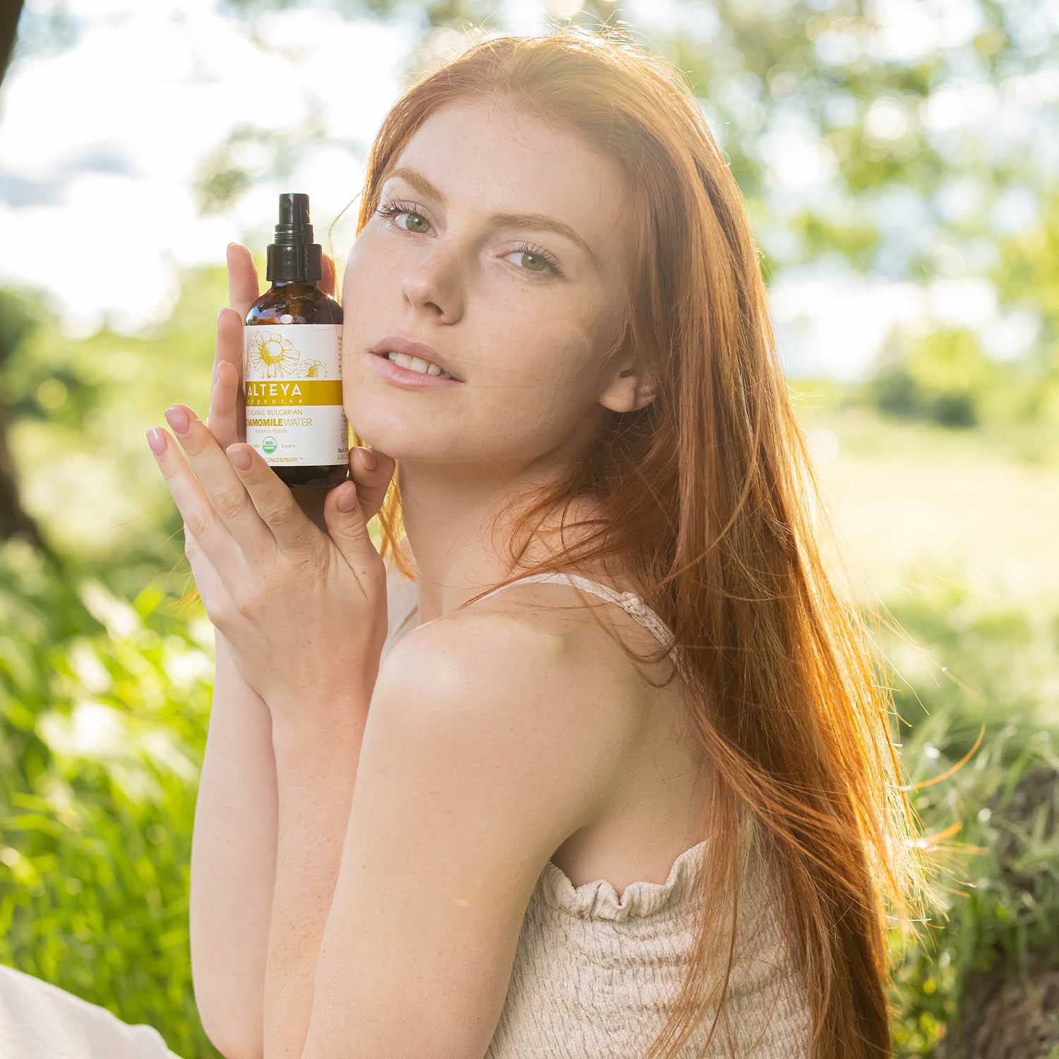 bio bulgarisches kamillenblütenwasser - braunflashe