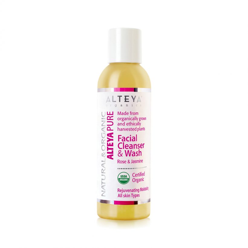 Rose Jasmine Sanft und organisch, Alteyas Bio Facial Cleanser & Wash Rose & Jasmine ist mit reinen ätherischen Ölen angereichert, um die Haut sanft und effektiv von alltäglichen Unreinheiten, Make-up und überschüssigen Ölen zu reinigen. Die Haut sieht frisch, weich und gesund aus und fühlt sich auch so an. Das reine bulgarische Rosenöl und der Jasmin verbessern mit der Zeit den natürlichen Glanz und die Gesundheit der Haut und beleben den Geist.