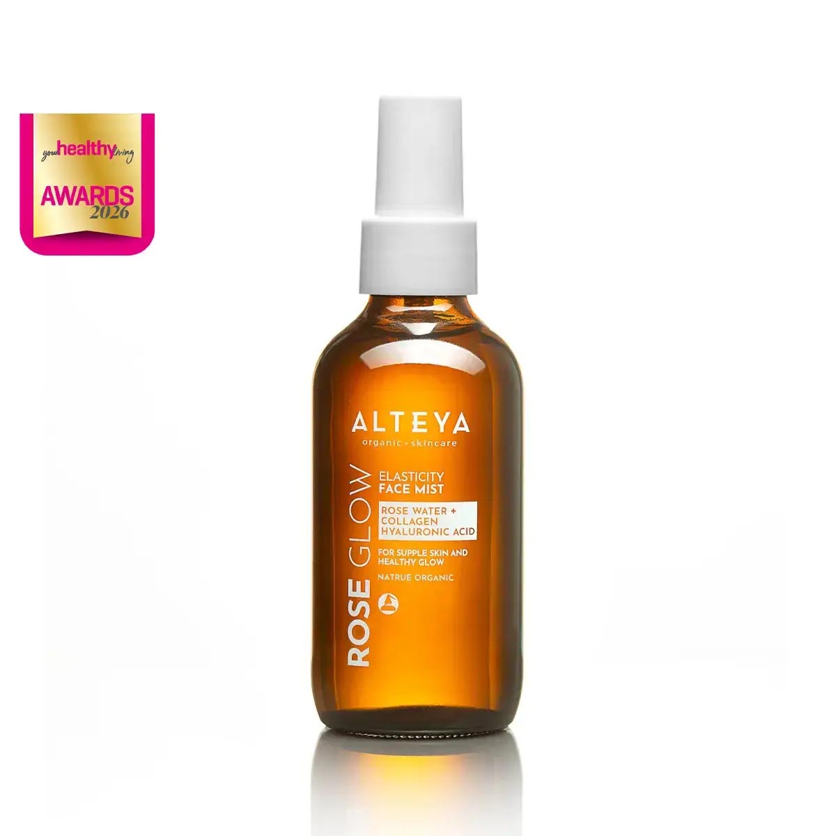 bio gesichtsspray mit rosenwasser kollagen & hyaluronsäure für glow elastizität