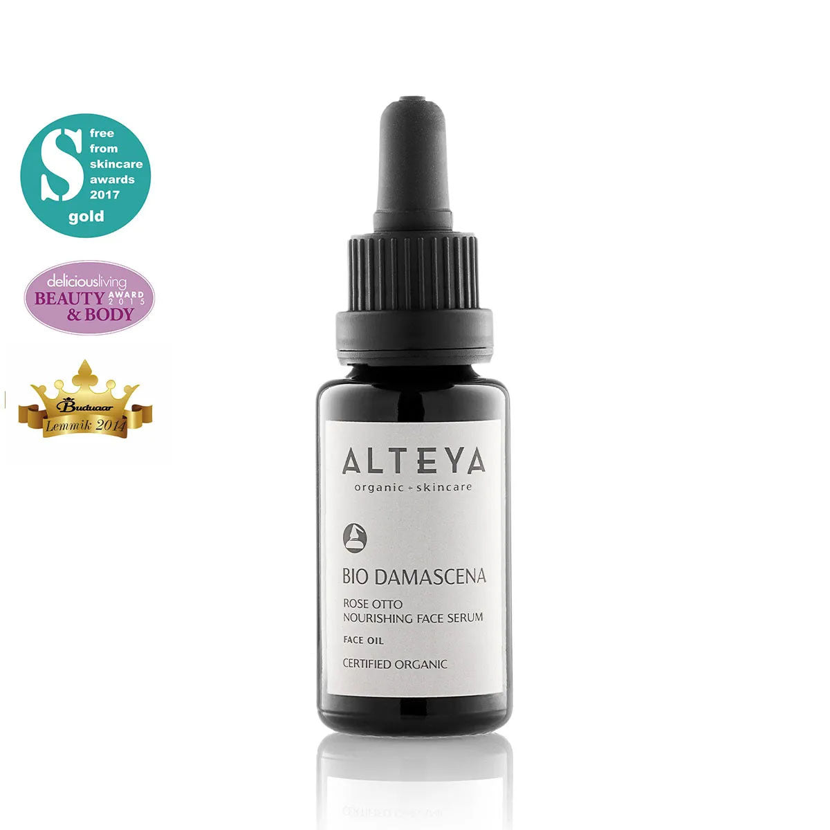 bio rosenöl nährendes gesichtsserum bio damascena