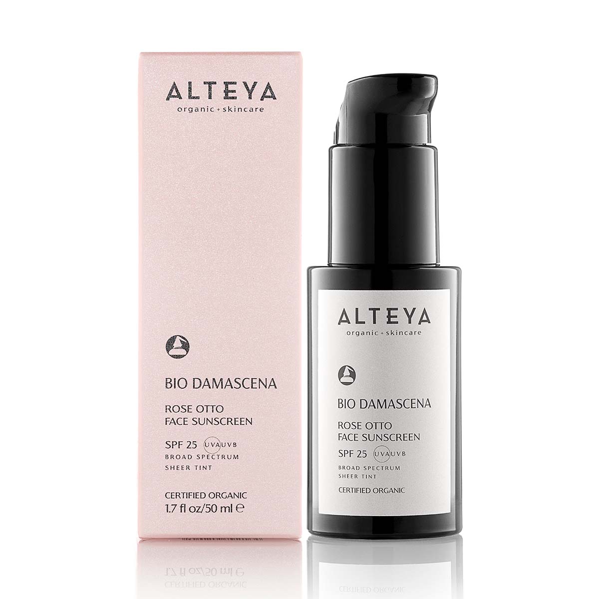 bio rosenöl sonnencreme fürs gesicht spf25 bio damascena