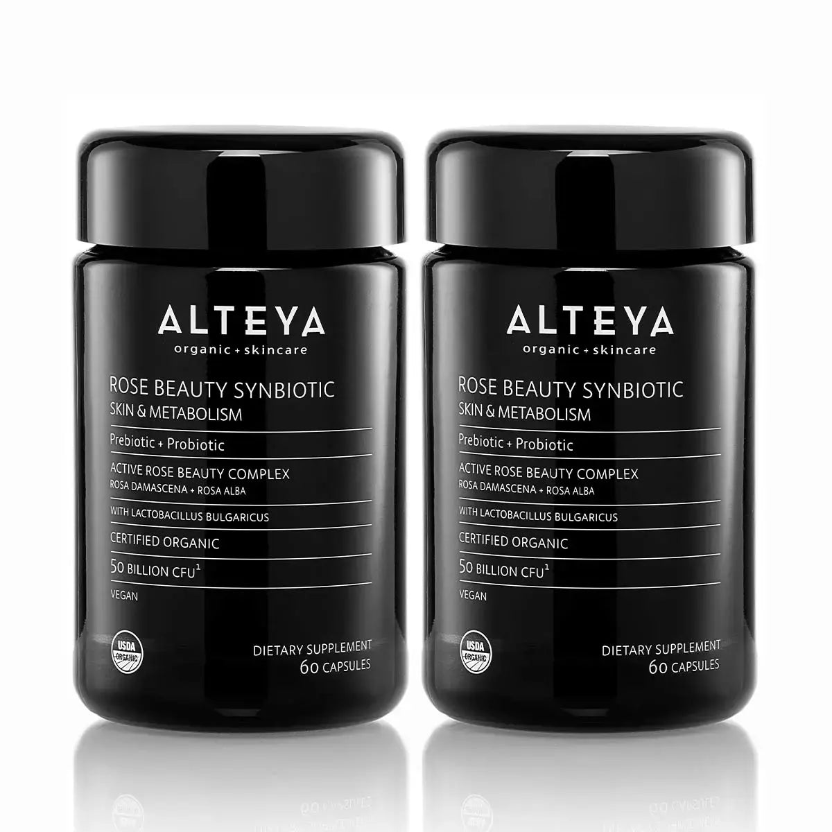 bio synbiotikum nahrungsergänzungsmittel mit rosenöl, probiotika und präbiotikum (2 stück)