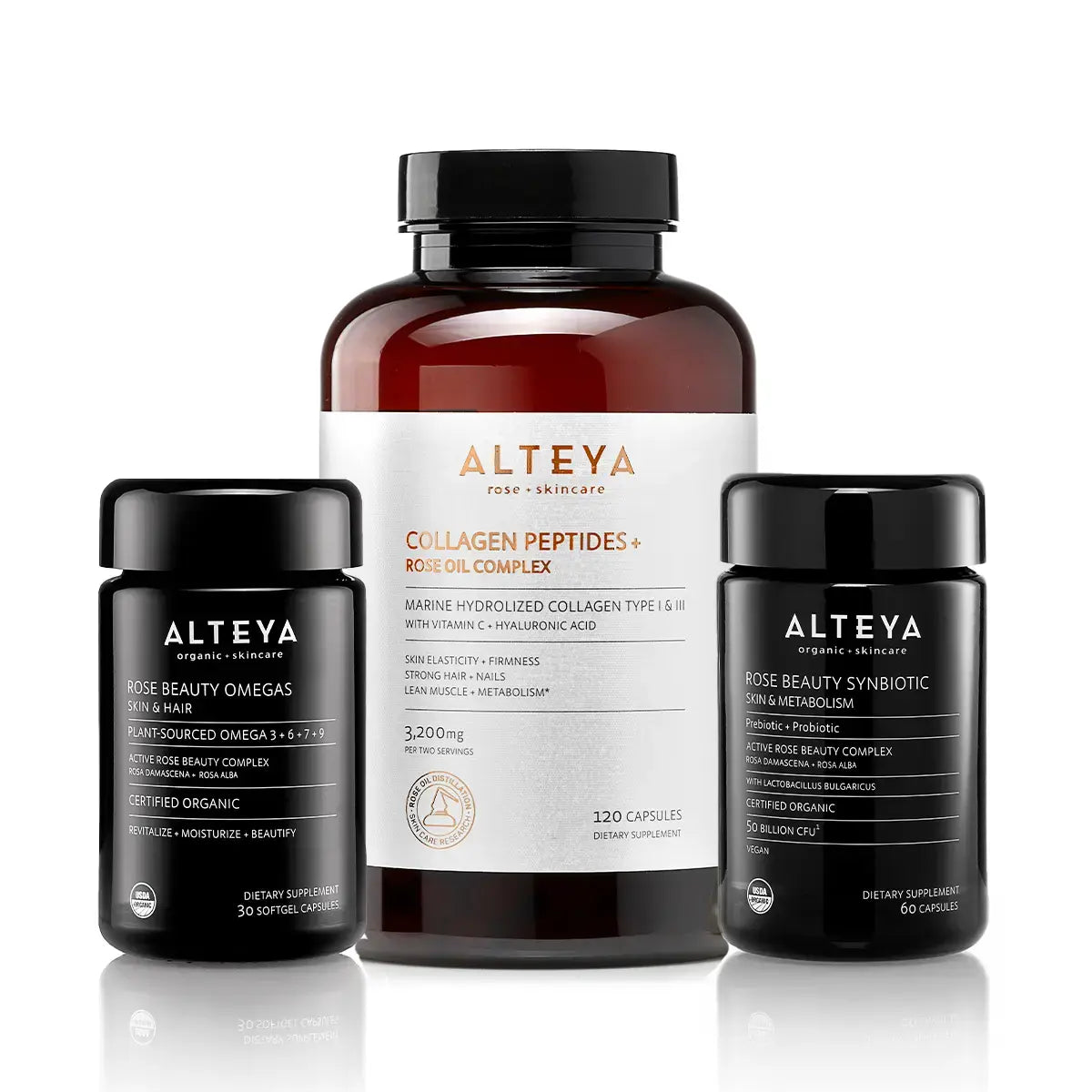 kollagen, synbiotikum omega nahrungsergänzungsmittel für haut, darm herz