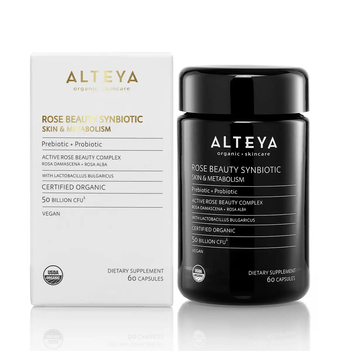 Rose beauty synbiotic bio synbiotikum probiotika prabiotikum komplex mit zwei rosen