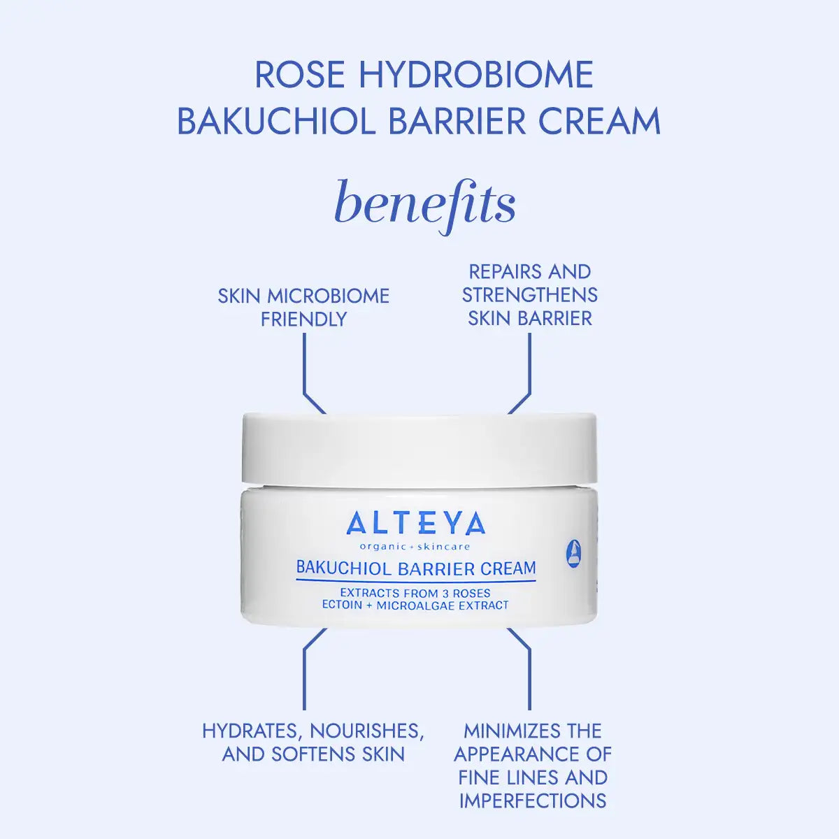 rose hydrobiome bakuchiol barrierecreme