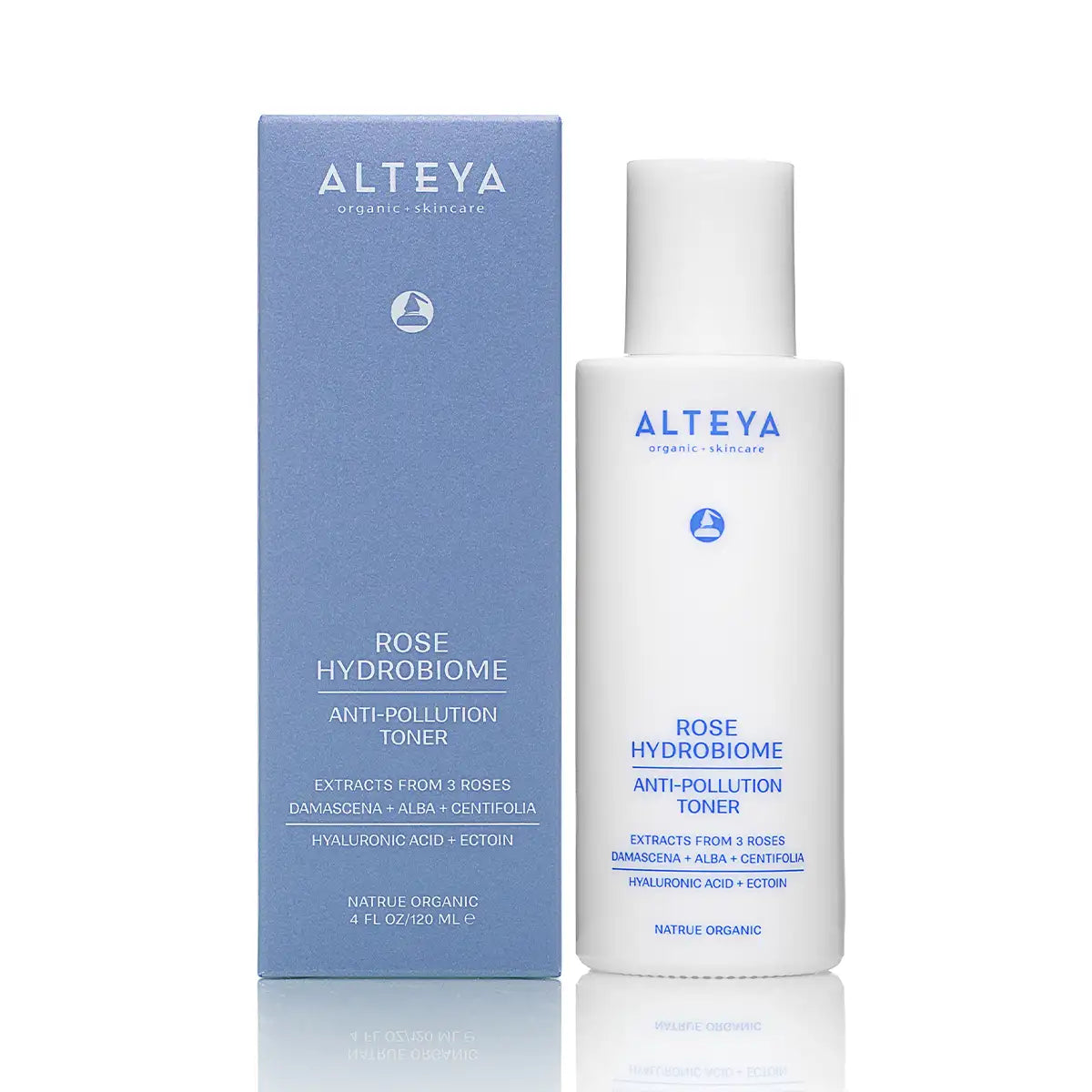 rose hydrobiome gesicht toner mit rosenwasser – anti-pollution pflege mit faltschachtel