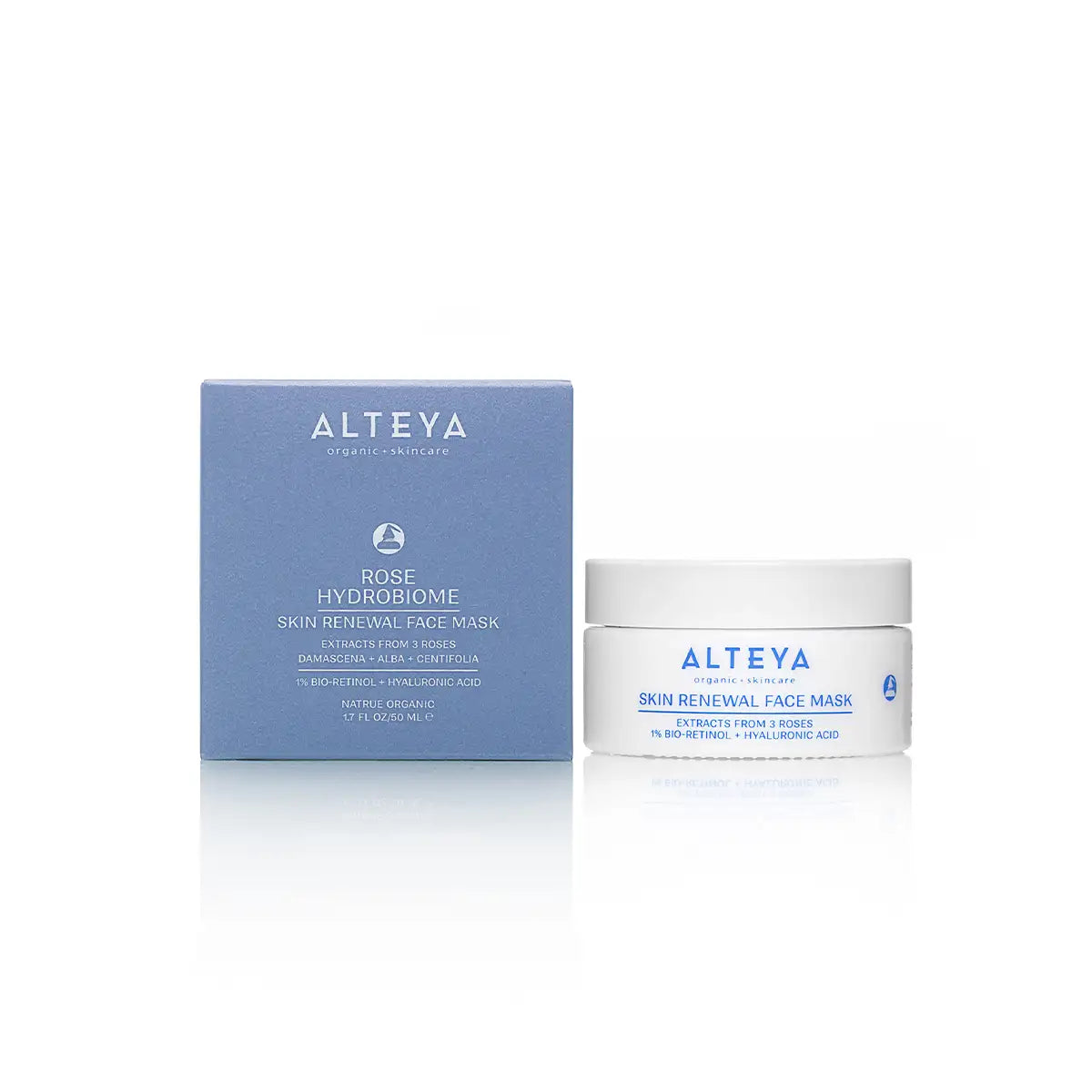 rose hydrobiome gesichtsmaske – hauterneuerung mit bio-retinol hyaluronsäure mit faltschachtel