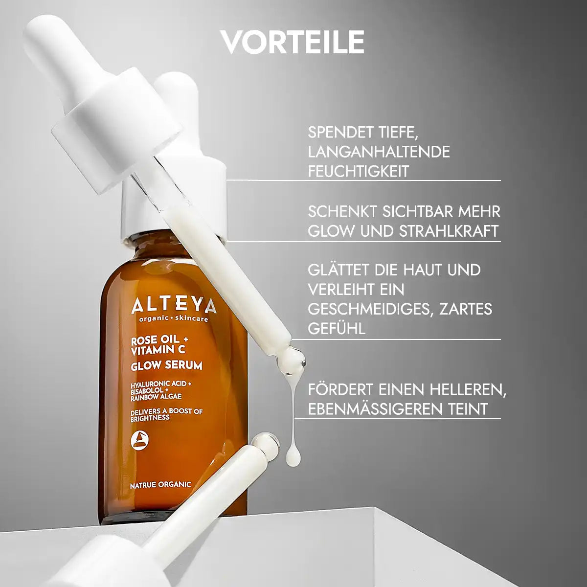 vorteile rosenöl & vitamin c glow serum luminous rose