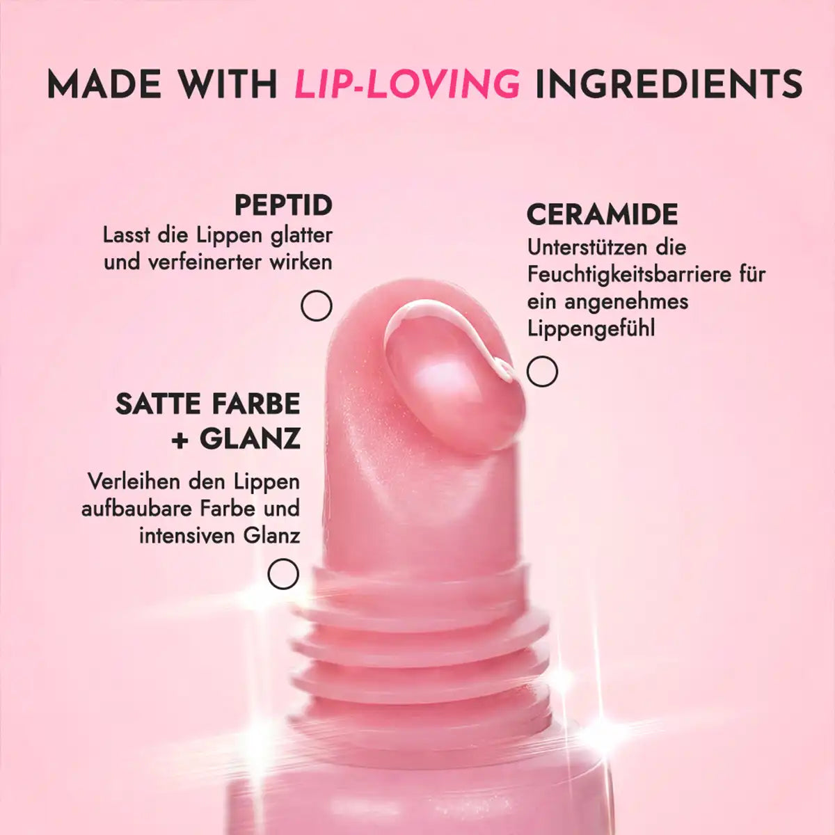 zutaten lipgloss mit peptiden – rose sugar jelly