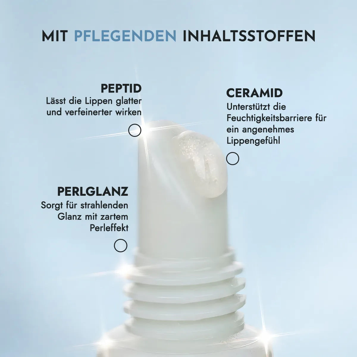 zutaten schimmernder lipgloss mit peptiden frosted marshmallow