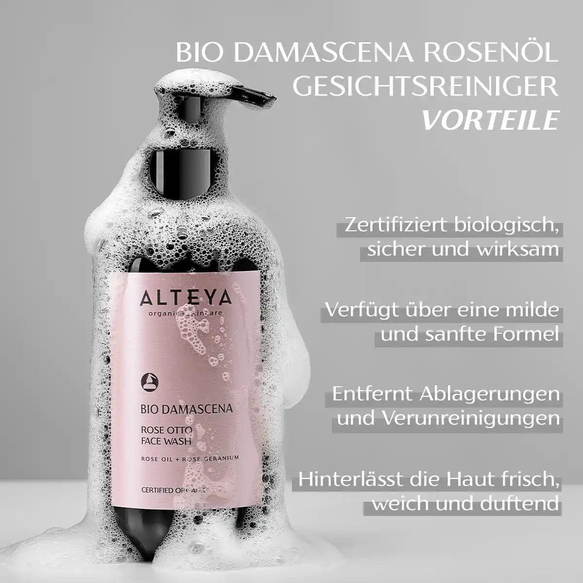 Bio Damascena Rosenöl Gesichtsreiniger