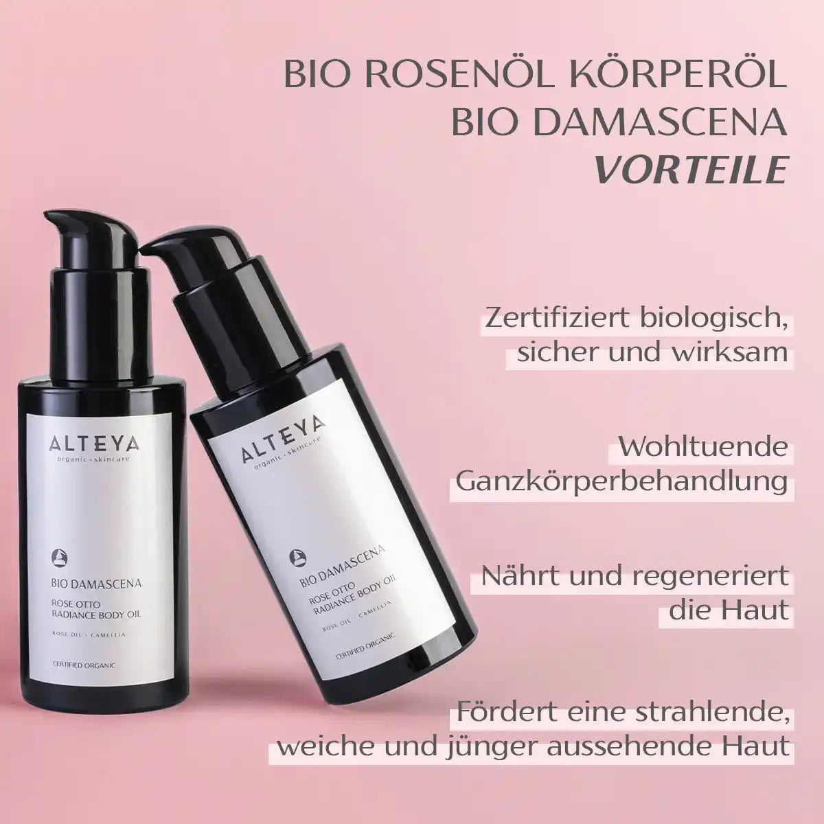 Bio Rosenöl Körperöl Bio Damascena