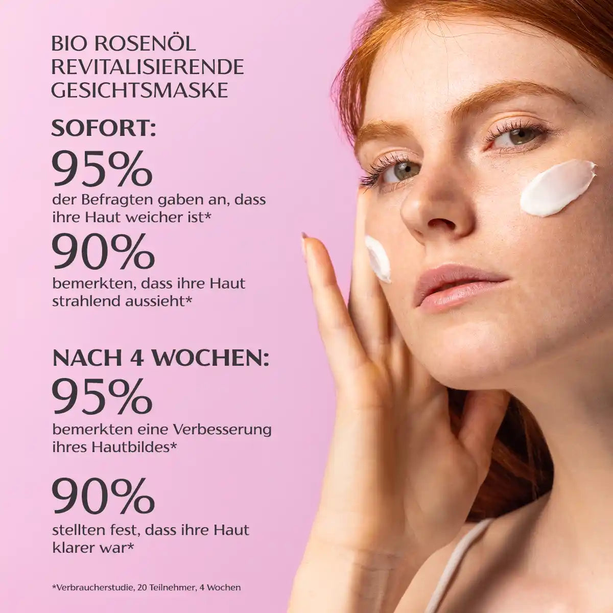 Bio Rosenöl Revitalisierende Gesichtsmaske 2