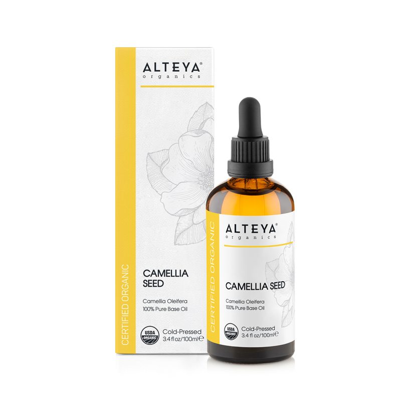 bio kameliensamenöl camellia oleifera 100ml mit faltschachtel