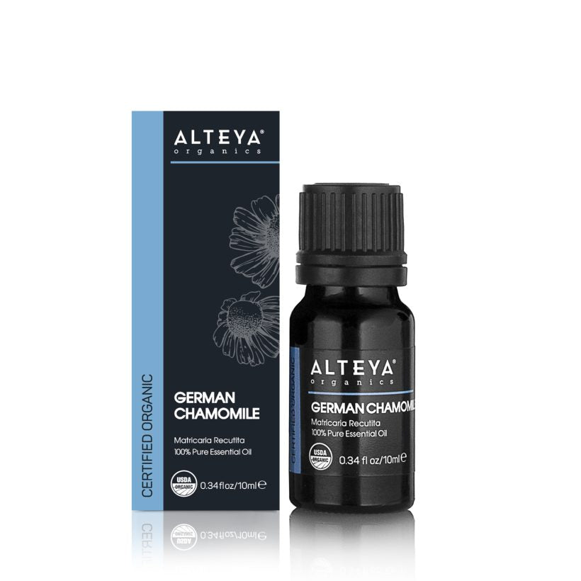 bio kamillenöl blau – deutsche kamille matricaria recutita 10ml mit faltschachtel