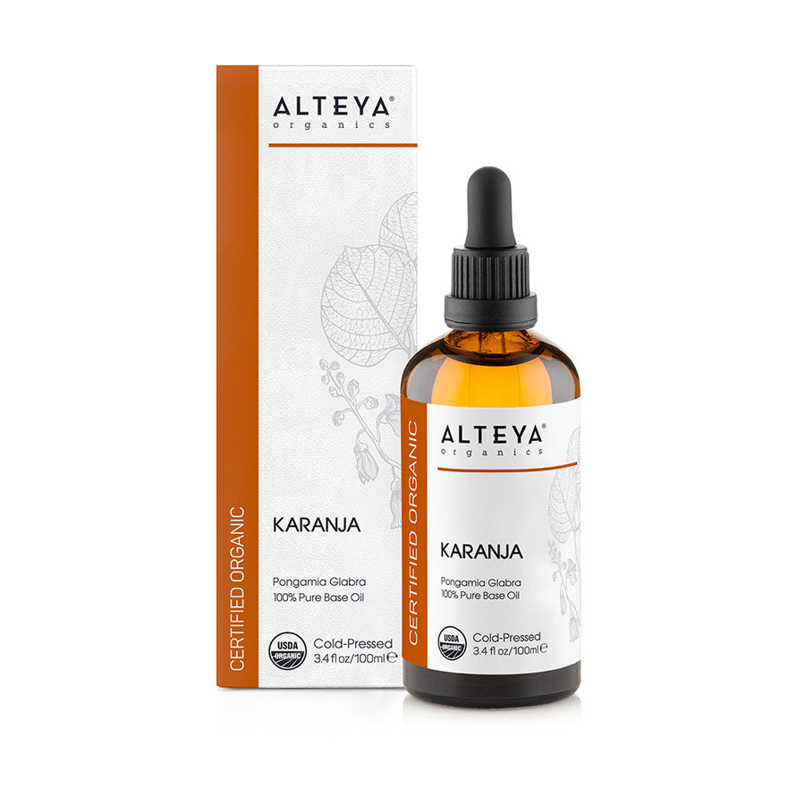 bio karanjaöl pongamia glabra 100ml mit faltschachtel
