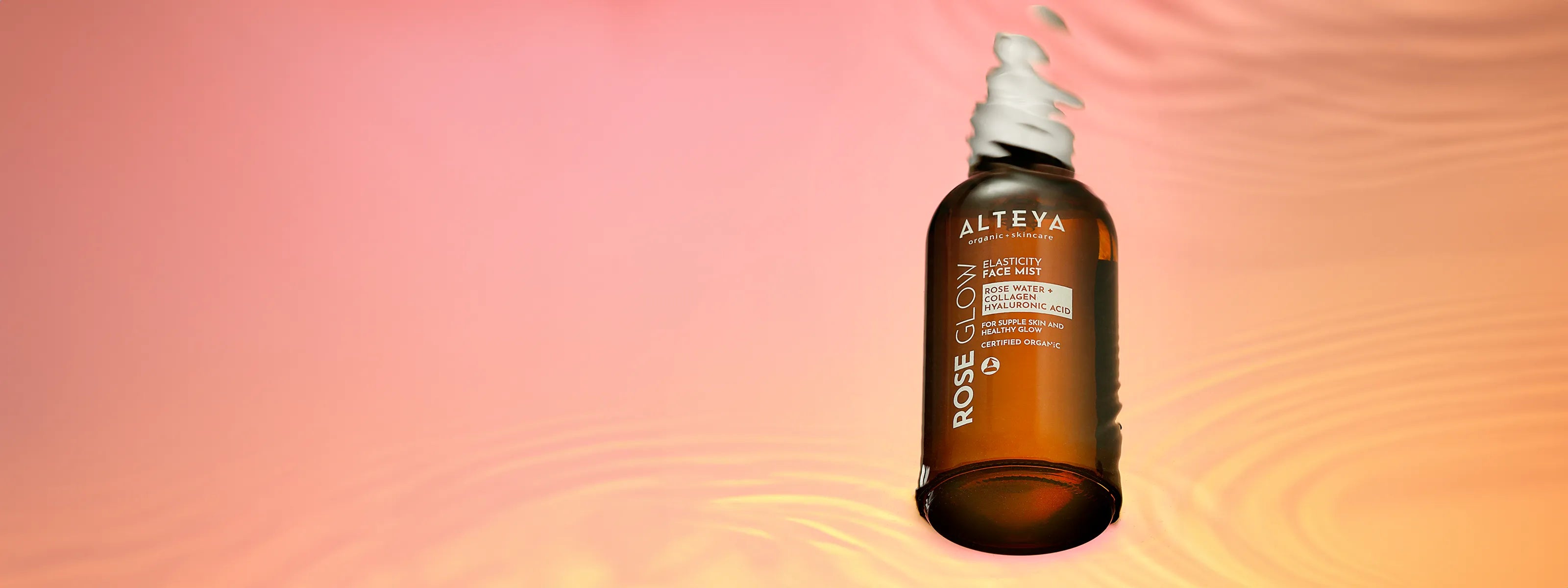 Bio rose glow elastizitat kollagen gesichtsspray