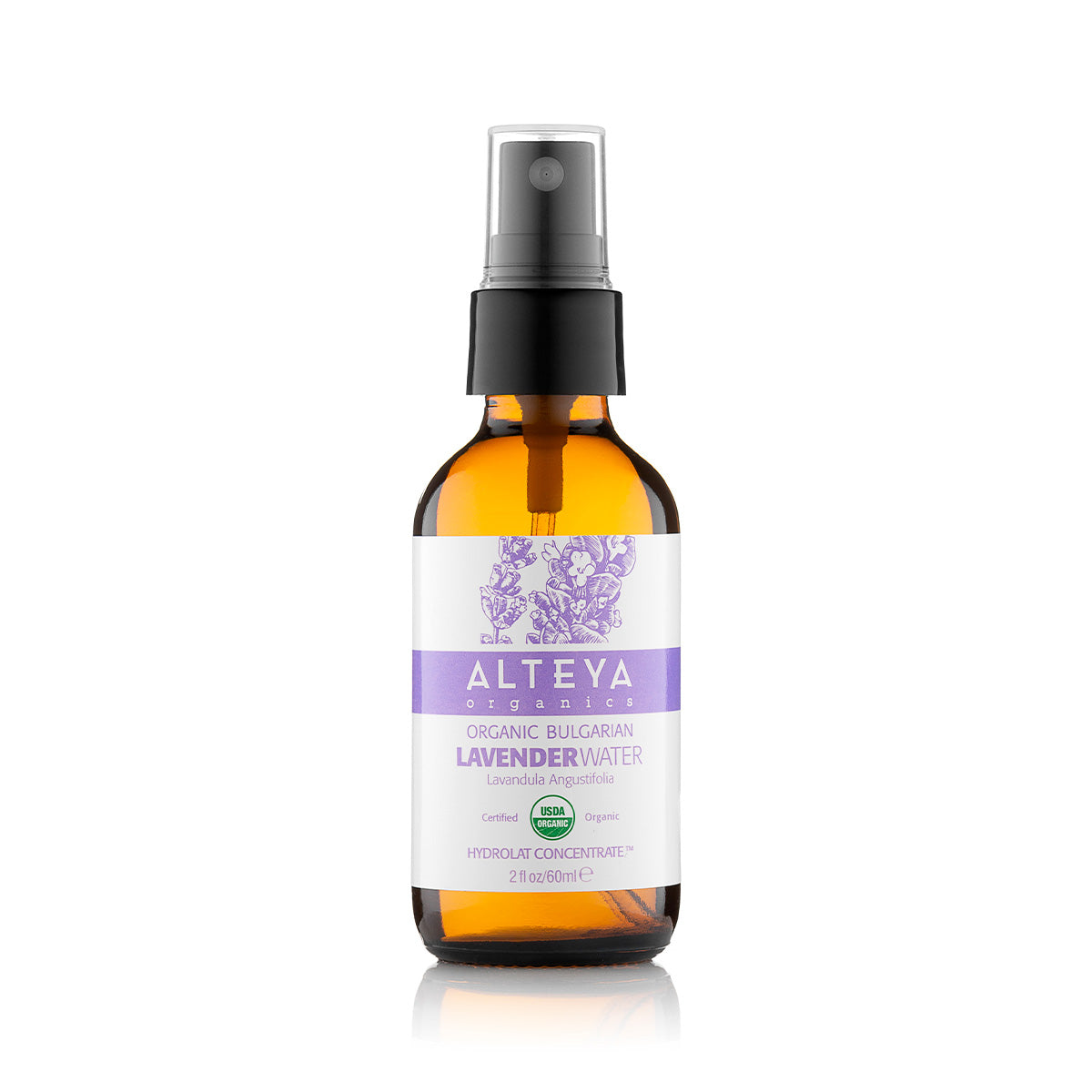 bio bulgarisches lavendelwasser  braunglasflasche 60 ml