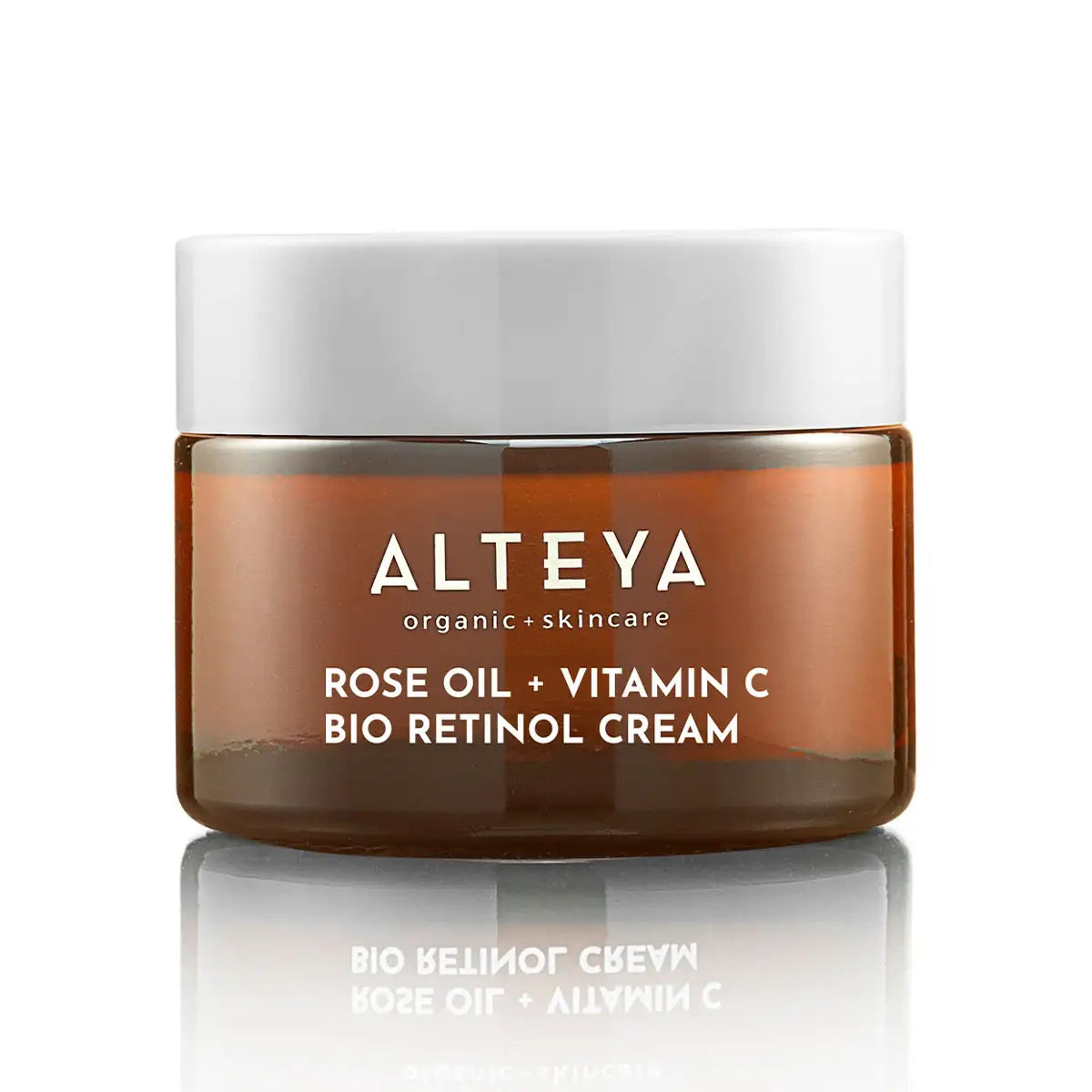 bio gesichtscreme mit rosenöl, bakuchiol & vitamin c luminous rose