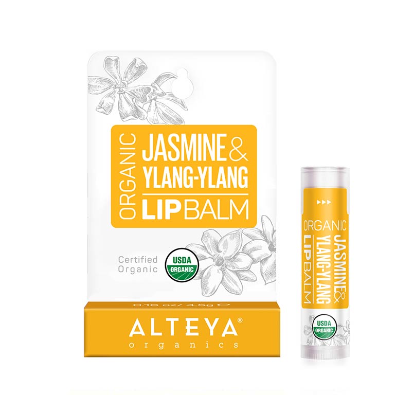 Alteyas Bio-Lippenbalsam Jasmin &amp; Ylang-Ylang ist eine reichhaltige, nährstoffreiche Lippenpflege, die empfindlichen Lippen einen zuverlässigen Schutz vor rauen Umweltbedingungen bietet. Enthält wertvolle Pflanzenöle, die für weiche, schöne und gesunde Lippen sorgen.