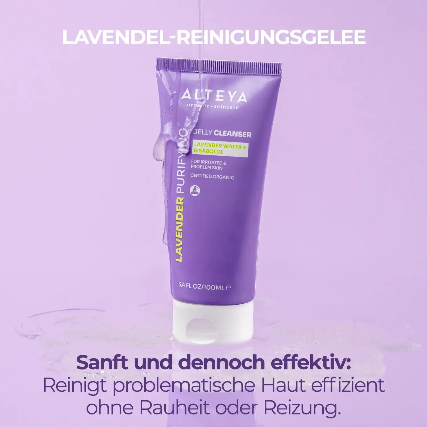 lavender reinigender gelee-reiniger