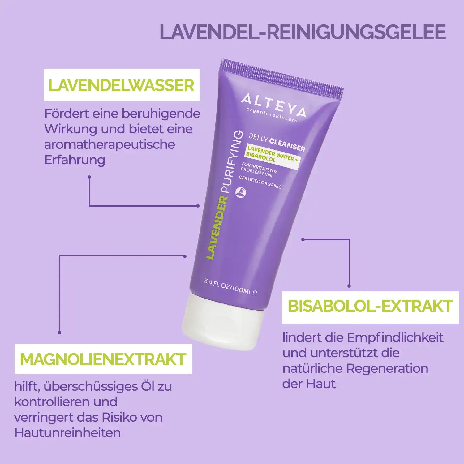 lavender reinigender gelee-reiniger