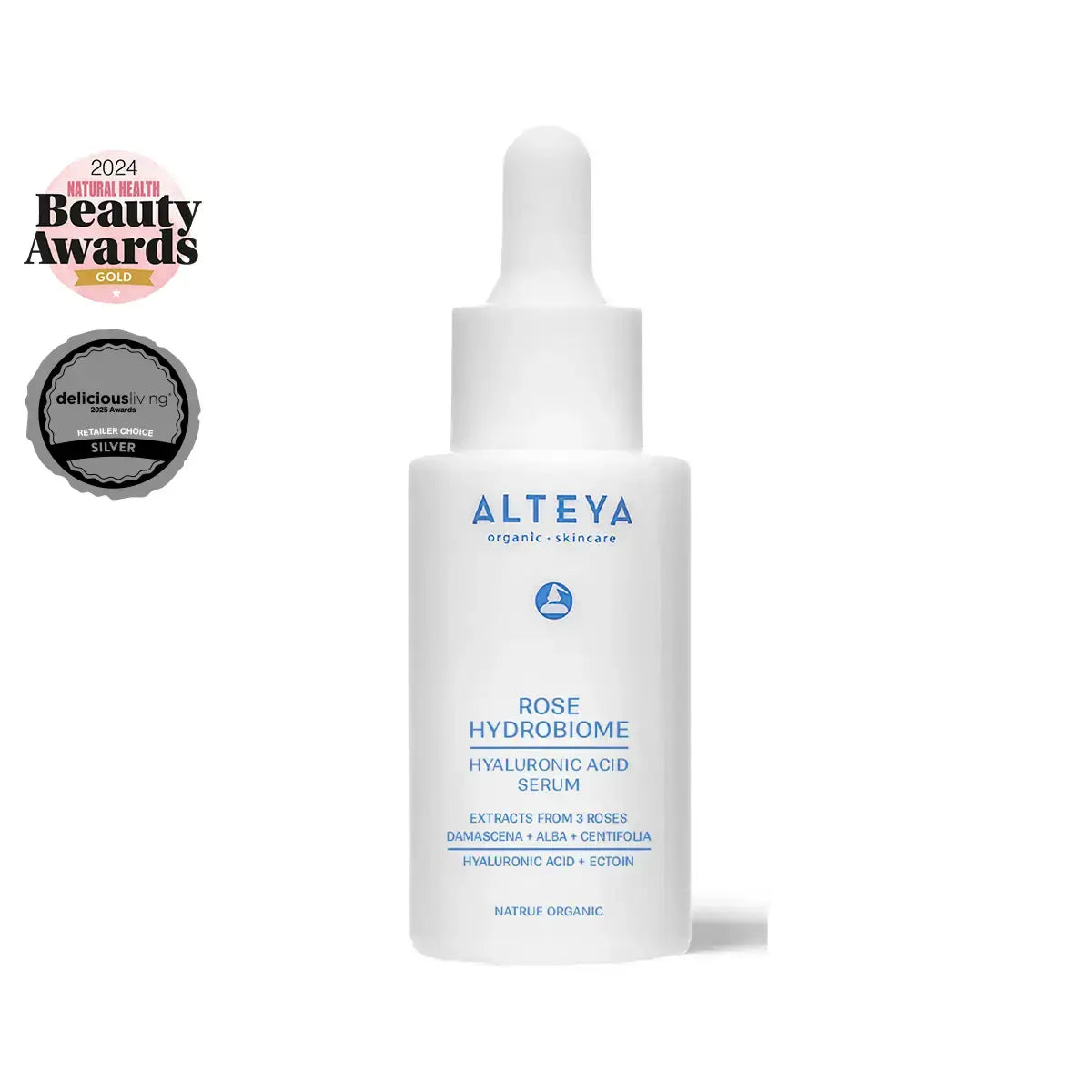mikrobiotisches hyaluronic acid serum hautpflege rose hydrobiome