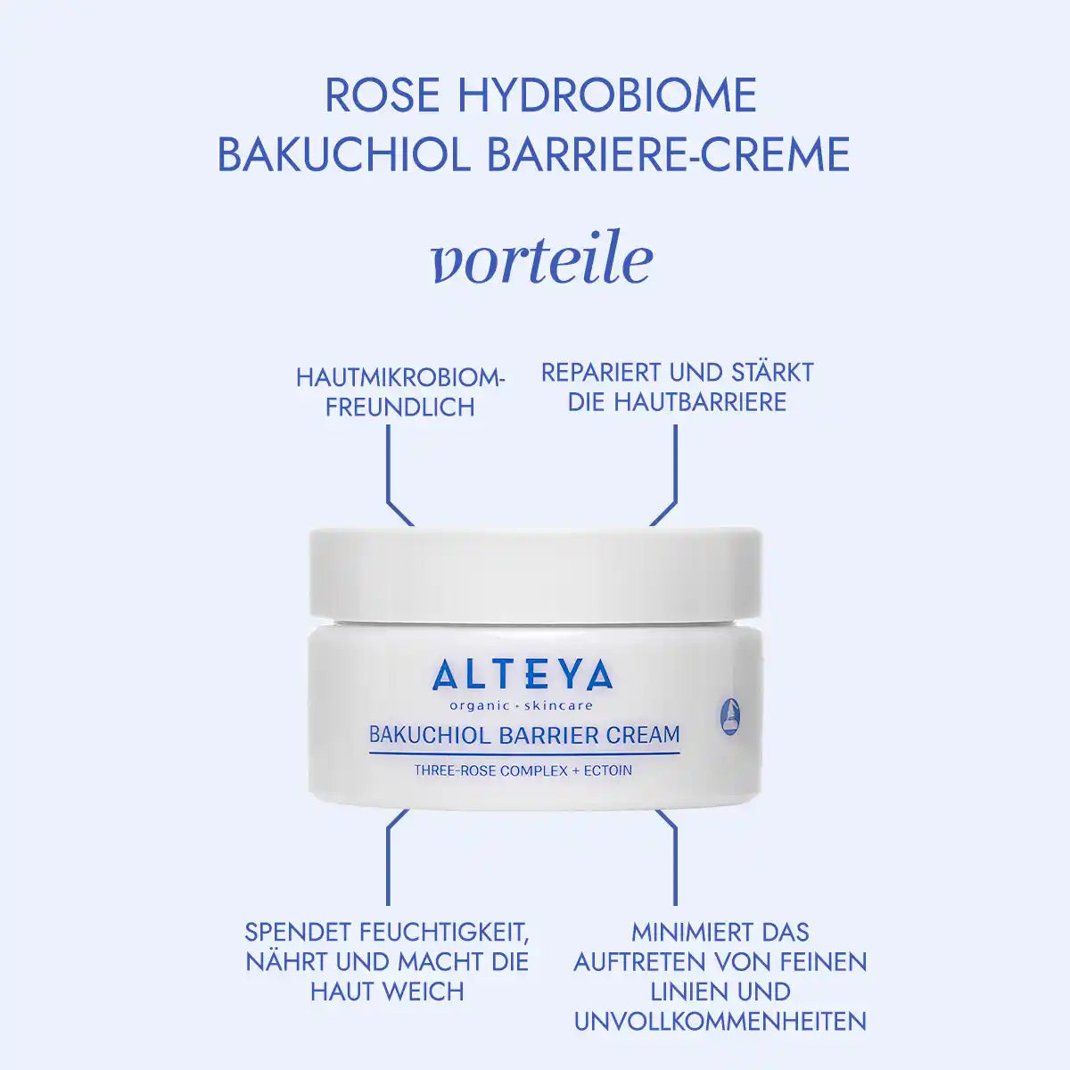 rose hydrobiome bakuchiol barrierecreme