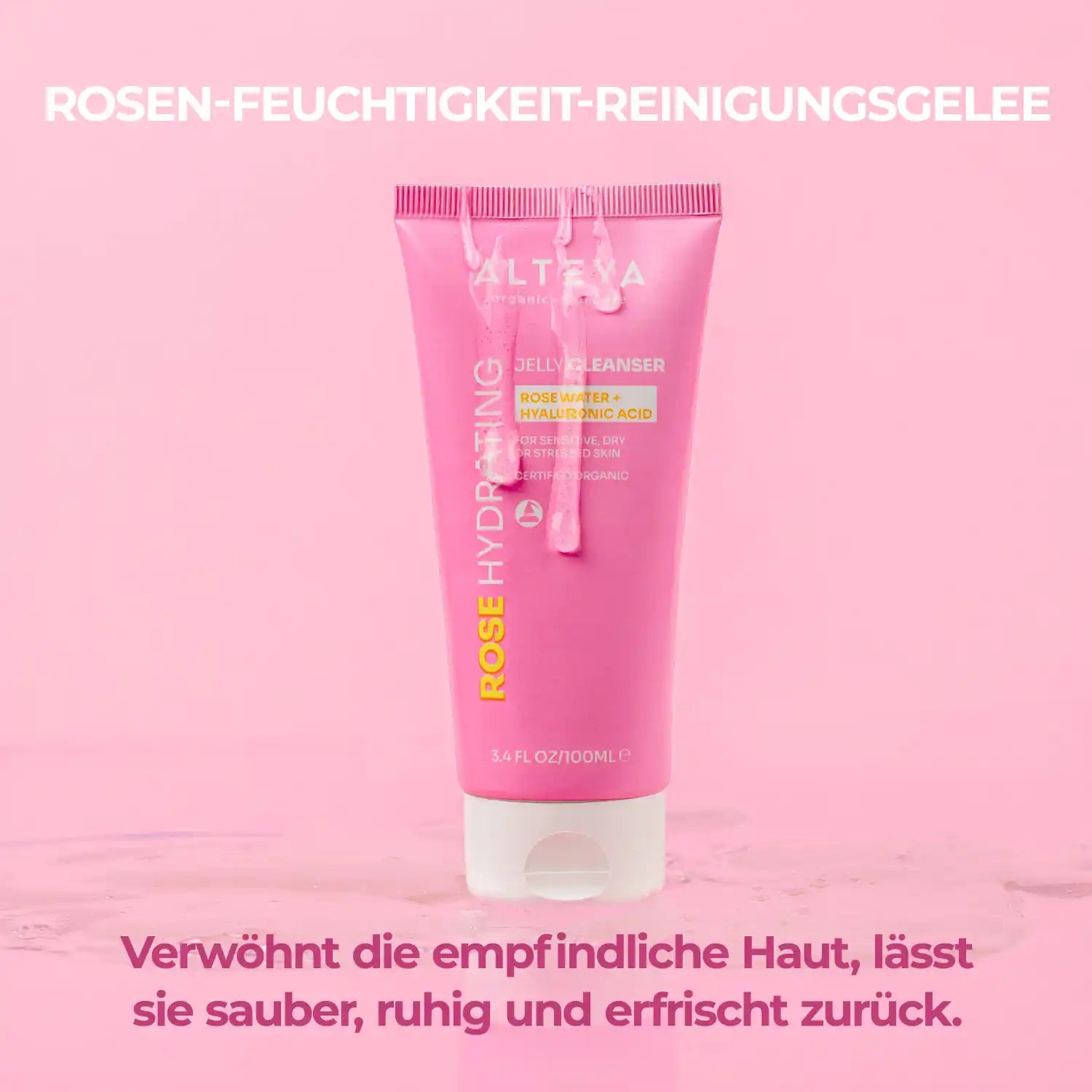 rosenhydrierender gelee-reiniger