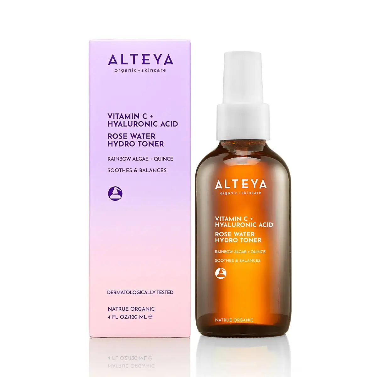 vitamin c, hyaluronsäure rosenwasser hydro toner luminous rose mit faltschachtel