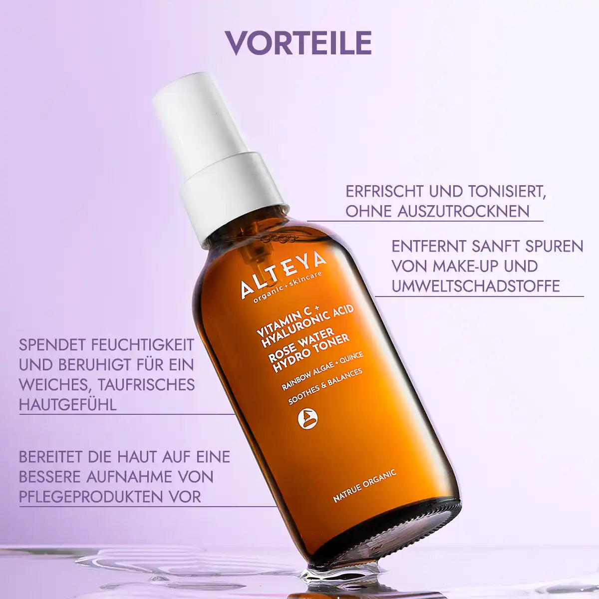vorteile luminous rose vitamin c & hyaluronsäure rosenwasser hydro toner 
